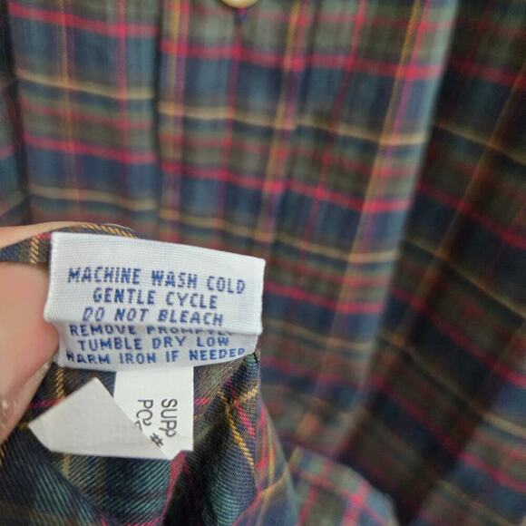 Ralph Lauren Mens Y2K Plaid Classic Button-Down Shirt Size Large Preppy Academia - Picture 10 of 12